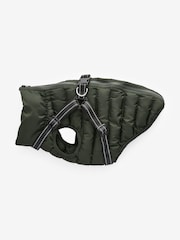Khaki Green Harness Dog Coat - Image 4 of 9