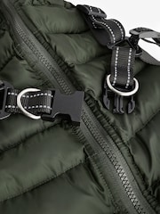 Khaki Green Harness Dog Coat - Image 7 of 9