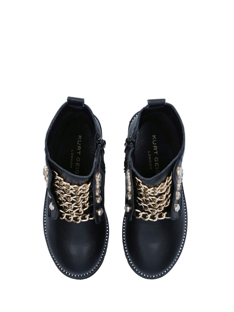 Kurt Geiger London Junior Mini Bax Black Boots - Image 2 of 4 Kurt Geiger London Junior Mini Bax Black Boots - Image 2 of 4