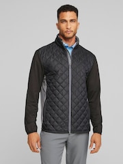 Schwarz - Puma Golf Frost Herren Steppjacke - Bild 9 von 9
