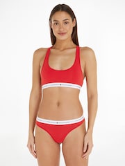 Tommy Hilfiger Red Logo Iconic Thongs - Image 1 of 5