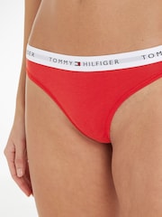 Tommy Hilfiger Red Logo Iconic Thongs - Image 3 of 5