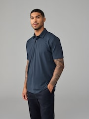 أزرق كحلي/أخضر/أحمر - حزمة من 3 قمصان بولو جيرسيه بكُم قصير - صورة 4 من 11