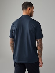 أزرق كحلي/أخضر/أحمر - حزمة من 3 قمصان بولو جيرسيه بكُم قصير - صورة 5 من 11