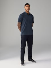 أزرق كحلي/أخضر/أحمر - حزمة من 3 قمصان بولو جيرسيه بكُم قصير - صورة 6 من 11