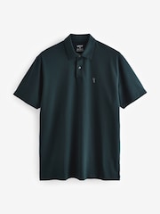 أزرق كحلي/أخضر/أحمر - حزمة من 3 قمصان بولو جيرسيه بكُم قصير - صورة 8 من 11