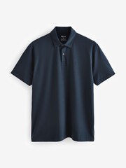 أزرق كحلي/أخضر/أحمر - حزمة من 3 قمصان بولو جيرسيه بكُم قصير - صورة 9 من 11