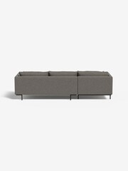 MADE.COM Basket Weave Dark Linen Harlow Left Hand Facing Corner Sofa - Image 2 of 3