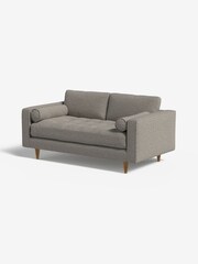 MADE.COM Basket Weave Pumice Grey Scott 2 Seater Sofa - Image 1 of 4