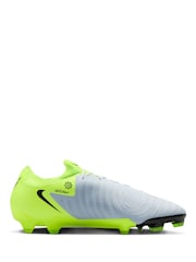 Nike Metallic Silver/Black Adults Phantom 2 Pro Firm Ground Football Boots - Image 3 of 11