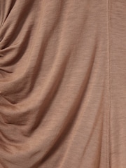 Reiss Mink Sierra Ruched Side Crew-Neck Top - Image 6 of 6