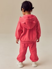Coral Pink Zip Through Hoodie (3mths-7yrs) - Image 3 of 8