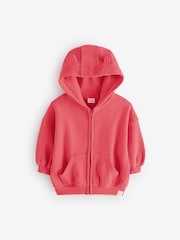 Coral Pink Zip Through Hoodie (3mths-7yrs) - Image 5 of 8