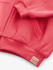 Coral Pink Zip Through Hoodie (3mths-7yrs) - Image 8 of 8