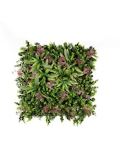 Premier Decorations Ltd Green 50x50cm Blush Romance Artificial Garden Living Wall Panel - Image 1 of 1