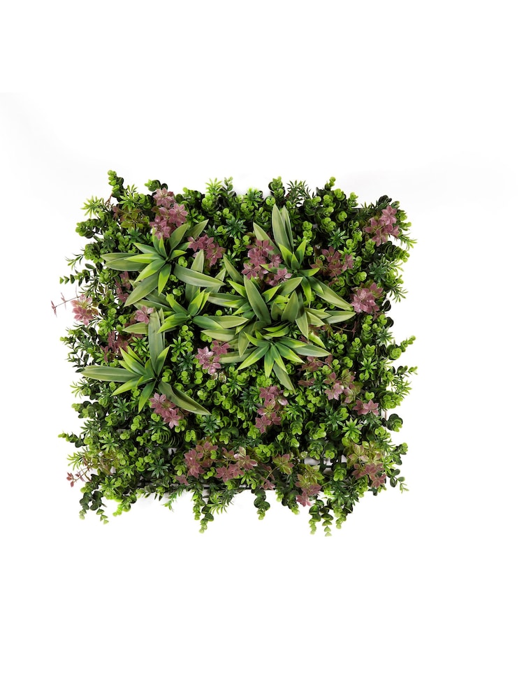 Premier Decorations Ltd Green 50x50cm Blush Romance Artificial Garden Living Wall Panel - Image 1 of 1