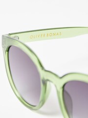 Oliver Bonas Preppy Crystal Round Sunglasses - صورة 6 من 7