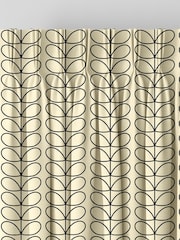 Orla Kiely Black Linear Stem Made to Measure 100% Cotton Curtains - Image 5 of 9