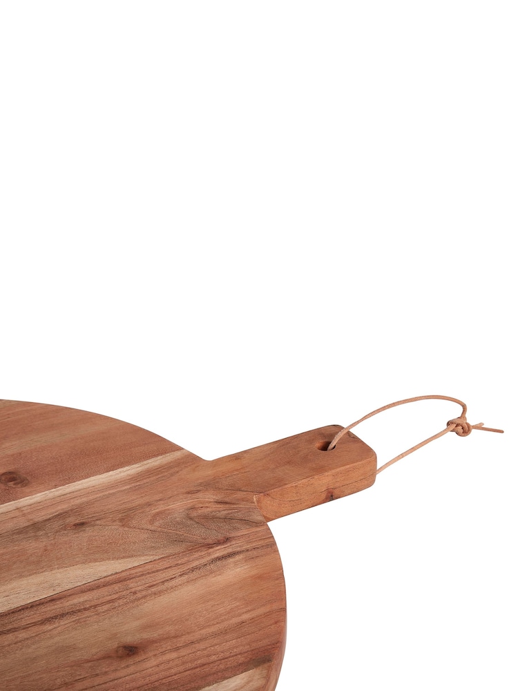 Interiors by Premier Natural Socorro Round Acacia Wood Board - Image 3 of 3
