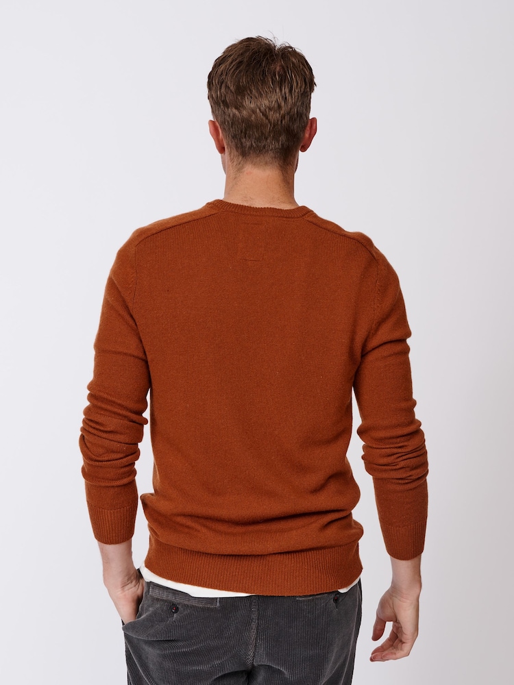 Aubin Eastbourne V-Neck Wool Jumper - Image 2 of 8