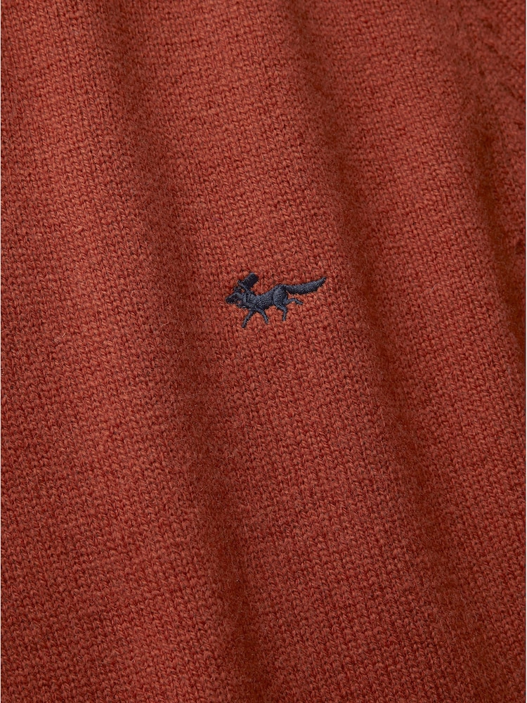 Aubin Eastbourne V-Neck Wool Jumper - Image 8 of 8