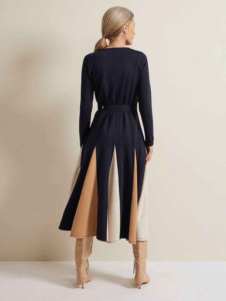 Phase Eight Blue Paula Midi Dress - Image 2 of 6