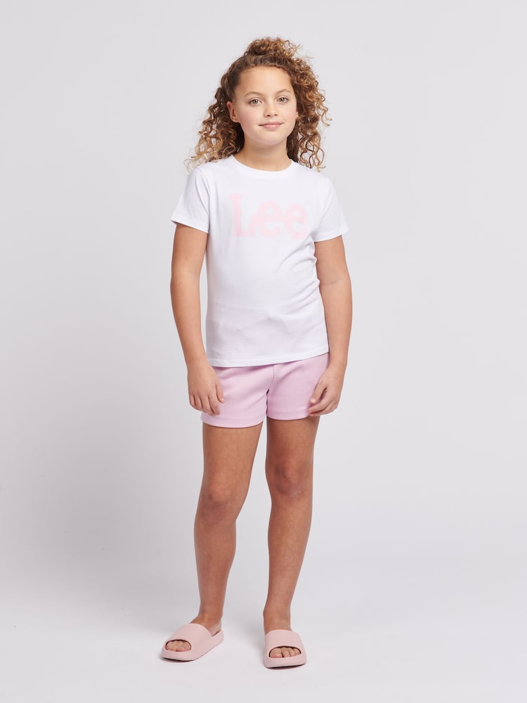 Lee White Girls Regular Fit Wobbly Graphic T-Shirt - Image 2 of 8