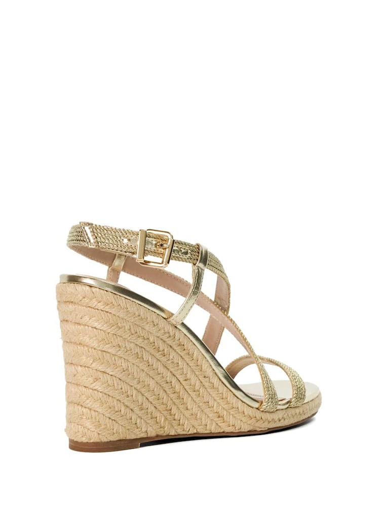Dune London Gold Rope Keylas Wedges - Image 5 of 6