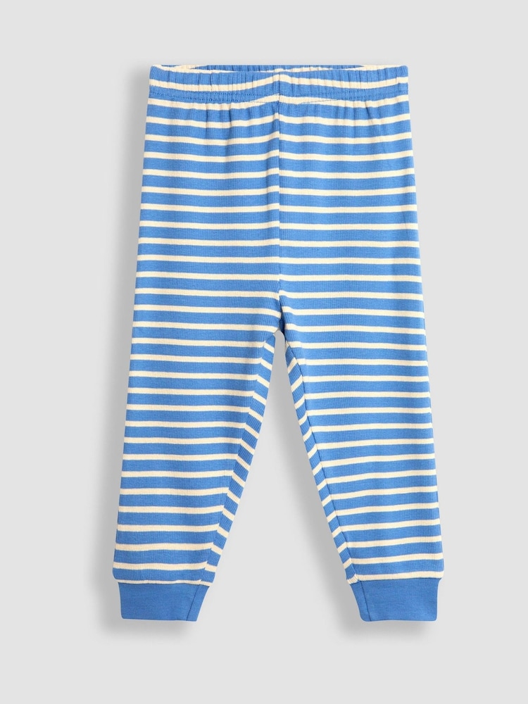 JoJo Maman Bébé Toffee Leopard Rib Pyjamas 2 Pack - Image 11 of 11