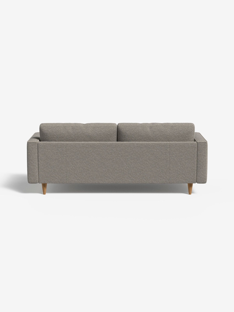 MADE.COM Basket Weave Pumice Grey Scott 3 Seater Sofa - Image 2 of 4