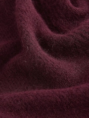 Red Burgundy Co-ord Soft Touch Column Knitted Maxi Skirt with Wool - Image 4 of 4