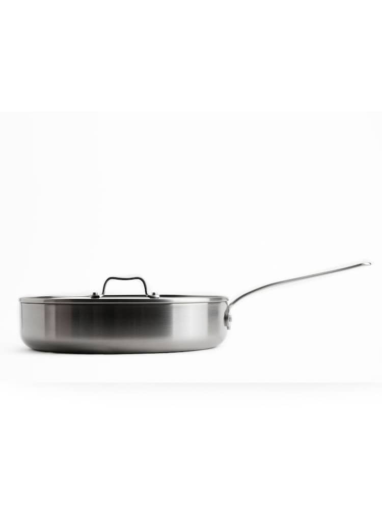 Mauviel 1830 Silver Tri-Ply Covered Skillet 28CM - Image 2 of 4