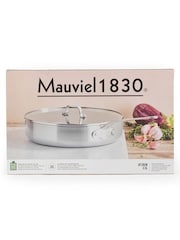 Mauviel 1830 Silver Tri-Ply Covered Skillet 28CM - Image 3 of 4