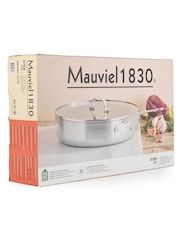 Mauviel 1830 Silver Tri-Ply Covered Skillet 28CM - Image 4 of 4