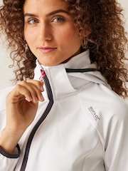 Regatta White Bourda Hooded Softshell Jacket - Image 5 of 6