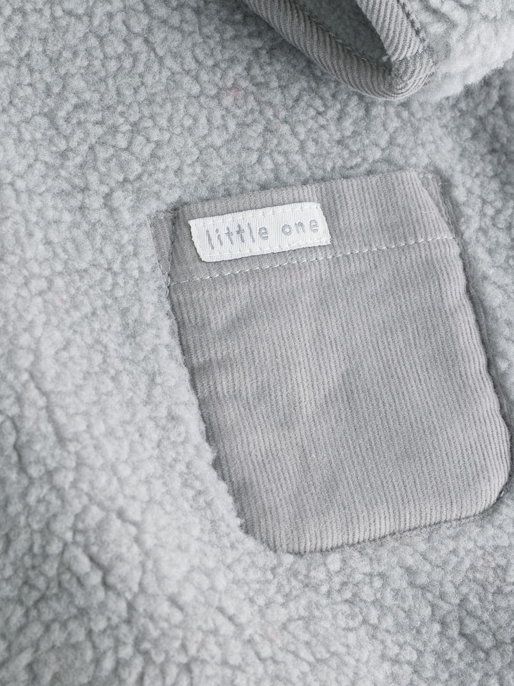 Grey Bear Cosy Borg Fleece Baby Jacket - Image 10 of 11