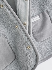 Grey Bear Cosy Borg Fleece Baby Jacket - Image 11 of 11