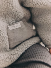 Grey Bear Cosy Borg Fleece Baby Jacket - Image 5 of 11