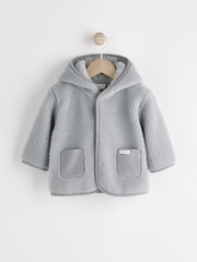 Grey Bear Cosy Borg Fleece Baby Jacket - Image 6 of 11