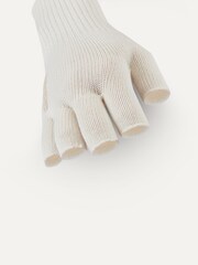 Sealskinz Cream Thornham Solo Merino Mittens - Image 2 of 3