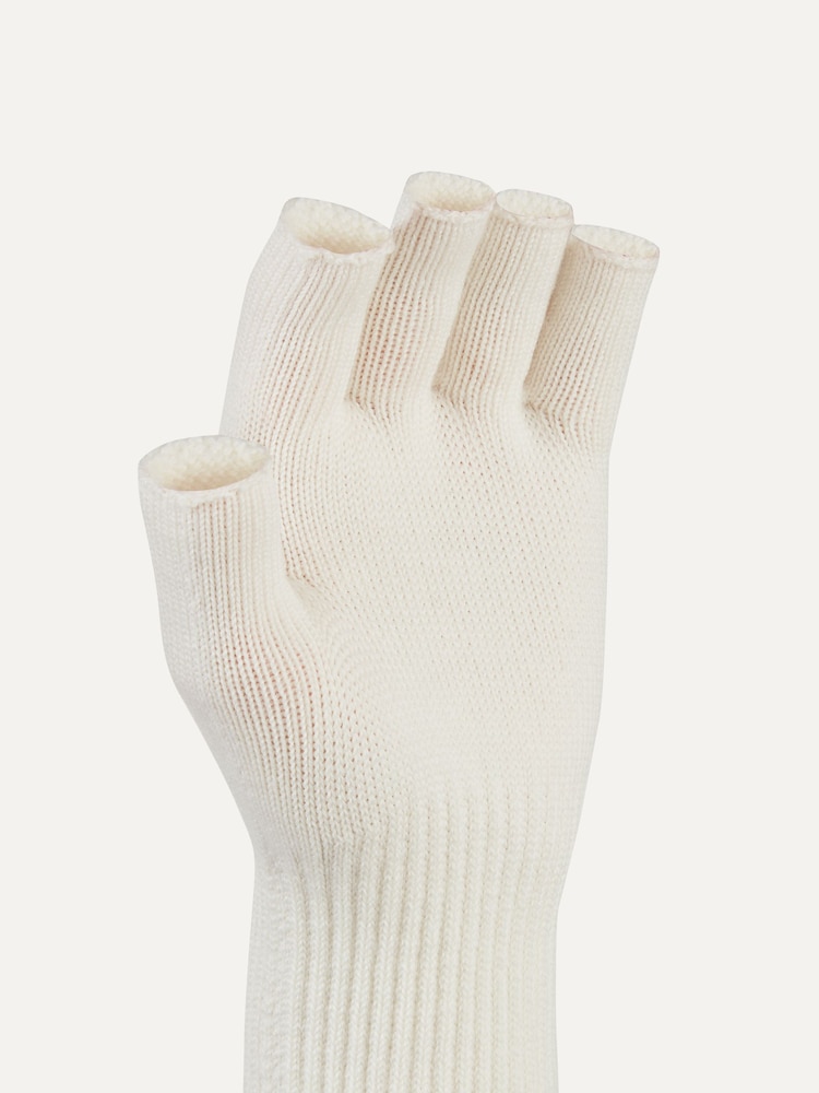Sealskinz Cream Thornham Solo Merino Mittens - Image 3 of 3