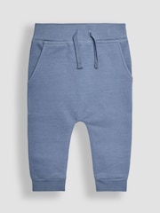 JoJo Maman Bébé Blue Cow Sweatshirt & Jogger Baby Set - Image 4 of 5