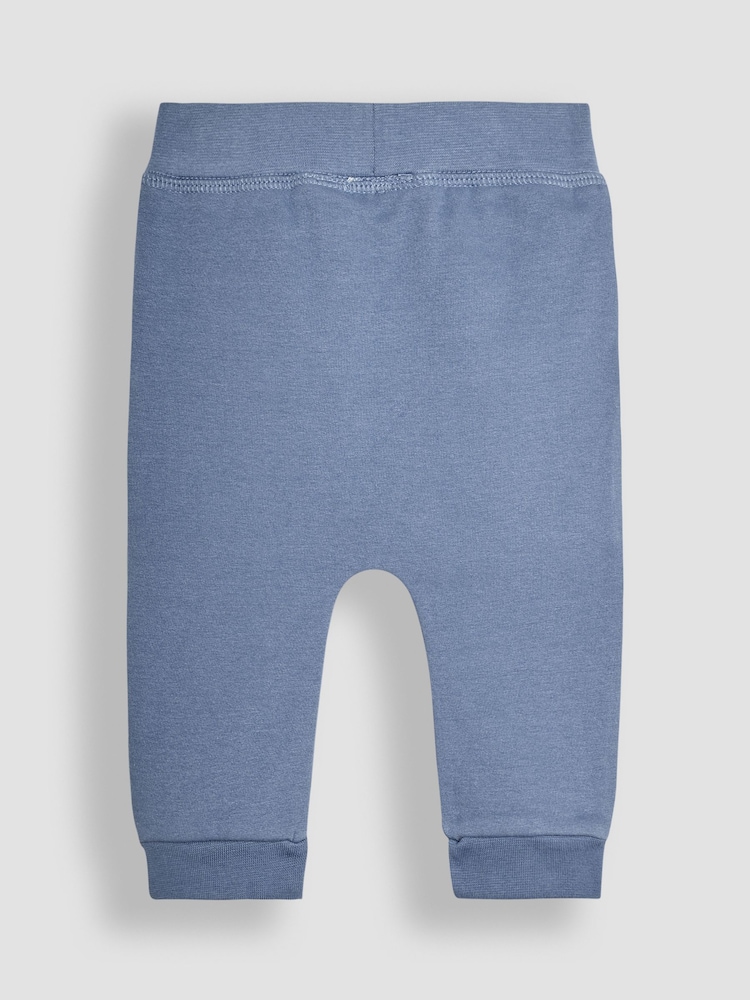 JoJo Maman Bébé Blue Cow Sweatshirt & Jogger Baby Set - Image 5 of 5