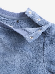 Red/Blue Check Cosy Fleece Pyjamas (9mths-12yrs) - Image 7 of 9