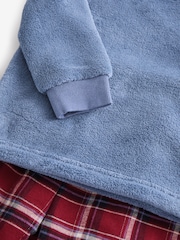 Red/Blue Check Cosy Fleece Pyjamas (9mths-12yrs) - Image 8 of 9