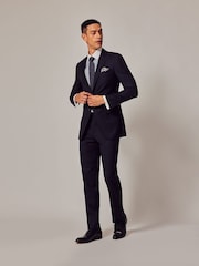 Hawes & Curtis Slim modra Twill moška obleka jakna; suknjič - Slika 1 iz 7