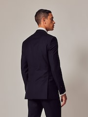 Hawes & Curtis Slim modra Twill moška obleka jakna; suknjič - Slika 2 iz 7
