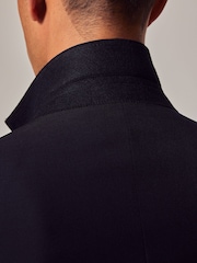 Hawes & Curtis Slim modra Twill moška obleka jakna; suknjič - Slika 5 iz 7