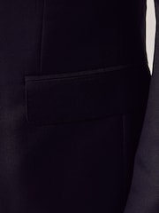 Hawes & Curtis Slim modra Twill moška obleka jakna; suknjič - Slika 6 iz 7