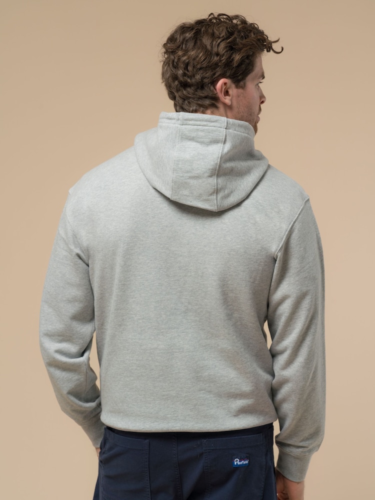 Penfield Grey Mens Relaxed Fit Original Logo 100% Cotton Hoodie - Image 2 of 6